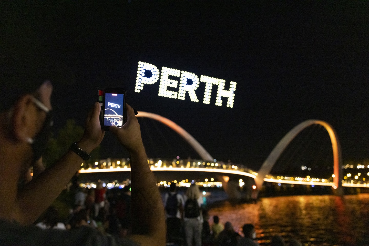 City Of Light Drone Show Perth