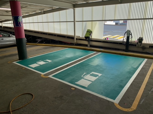 Solar panels at Pier Street carpark