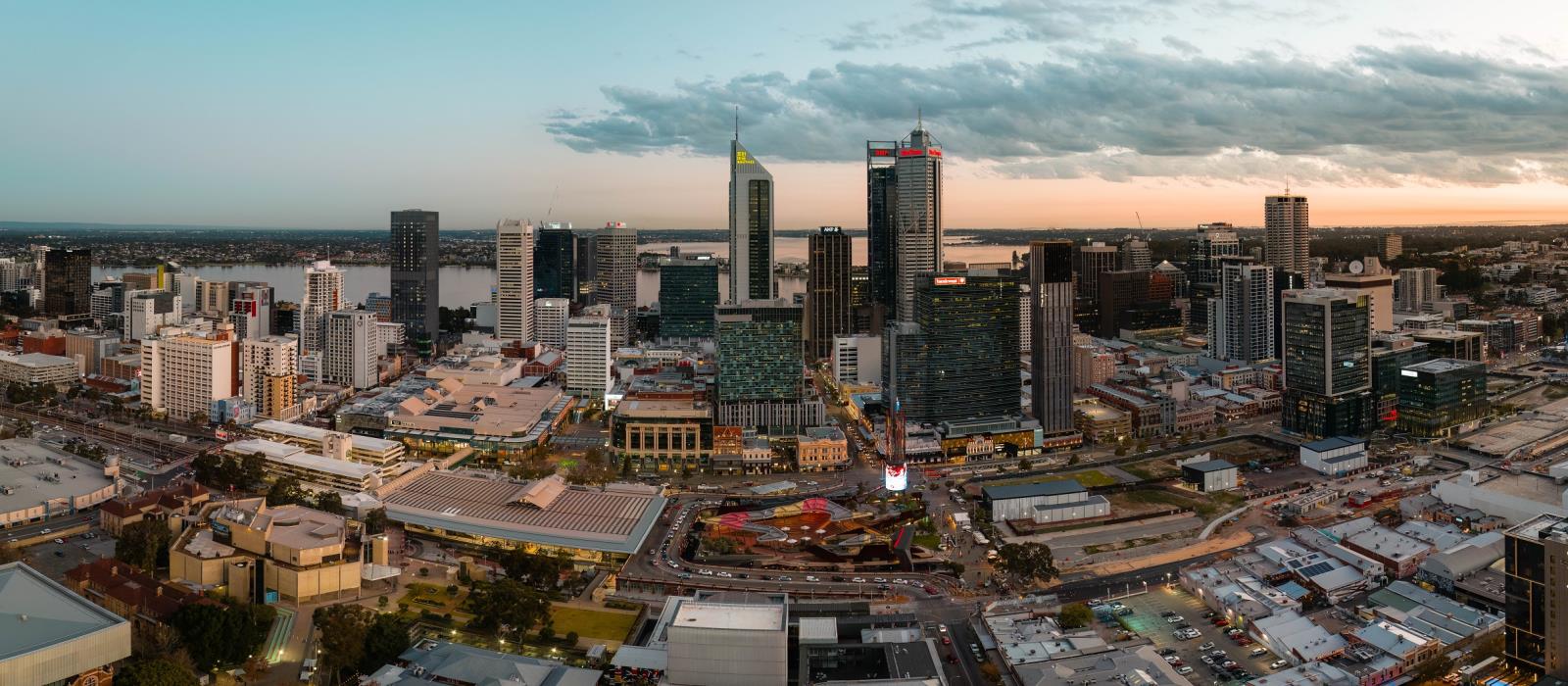 City of Perth Panorama of Skyline