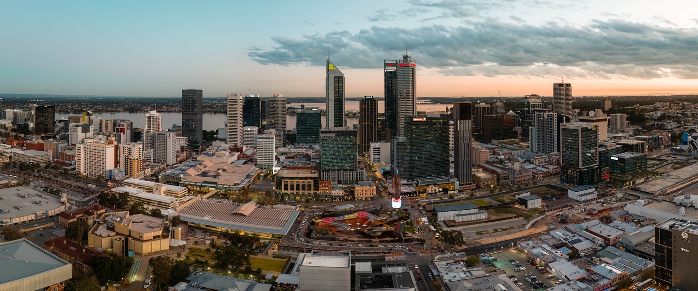 City of Perth Panorama of Skyline