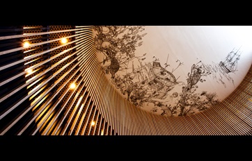 CoP library ceiling mural